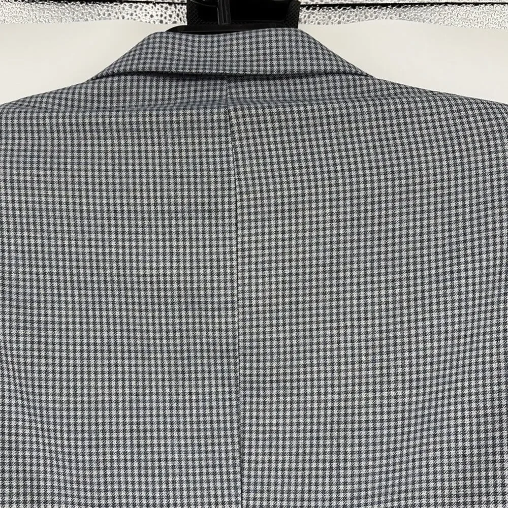 Turnberry Silk Wool Houndstooth Mens Blazer 50R Quiet Luxury Preppy Old Money